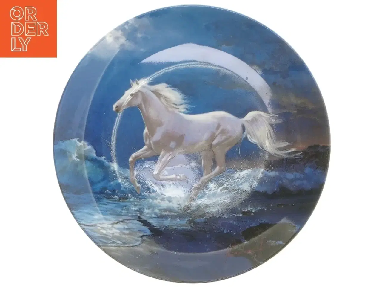 Billede 1 - Dekorativ tallerken med hestemotiv fra Wedgwood (str. Ø 20 cm)