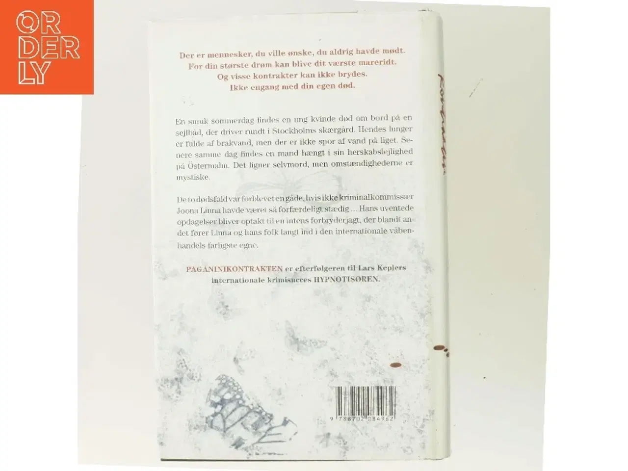 Billede 3 - Paganinikontrakten : Kriminalroman (Danish Language) af Lars Kepler (Bog)