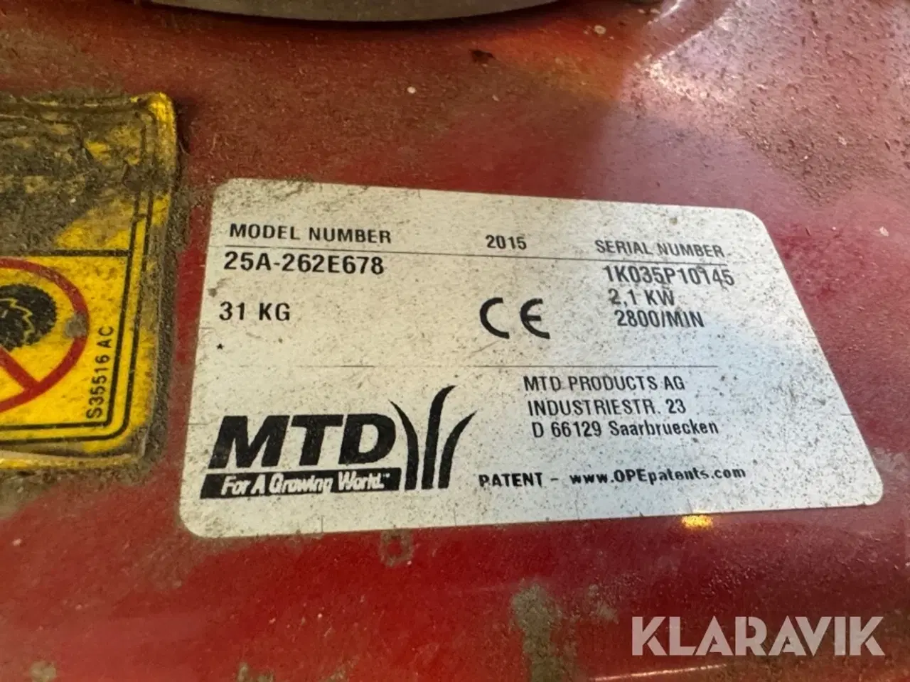 Billede 4 - Græsslåmaskine MTD WST 5522 22”