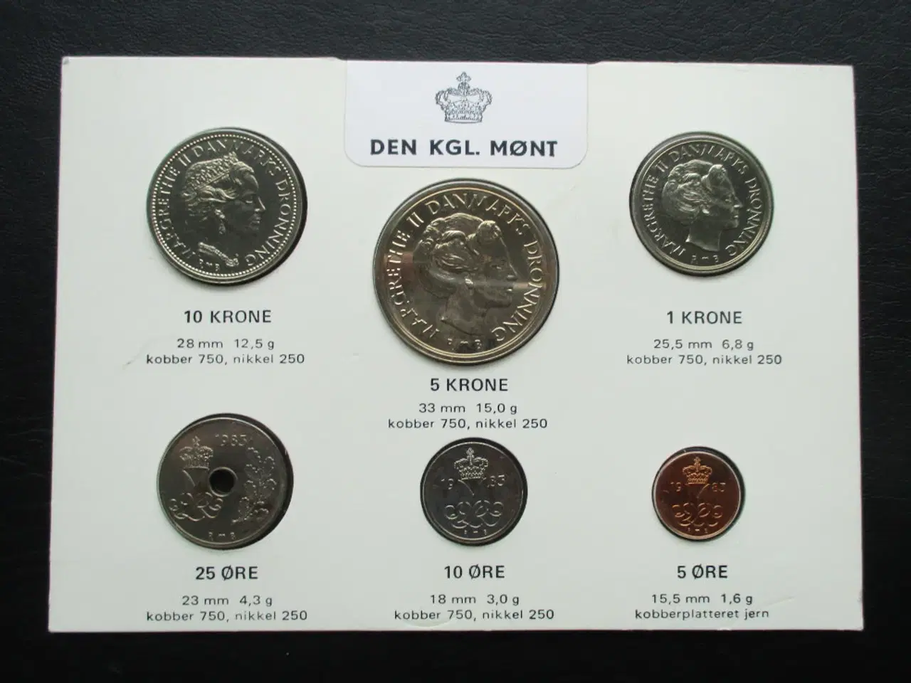 Billede 2 - Møntsæt fra Den Kgl. Mønt 1983