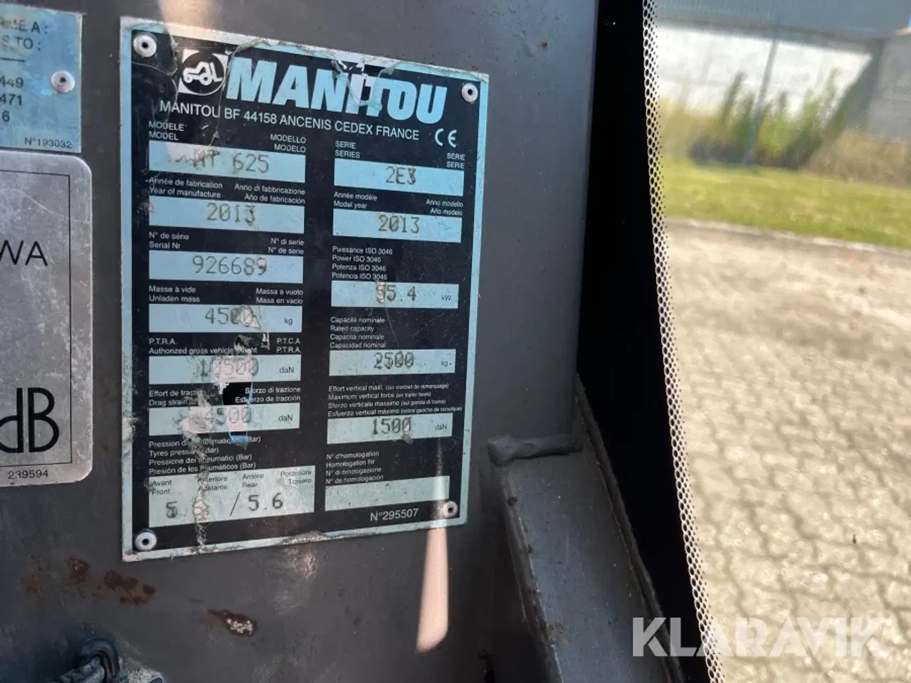 Billede 9 - Teleskoplæsser Manitou MT 625 2E3