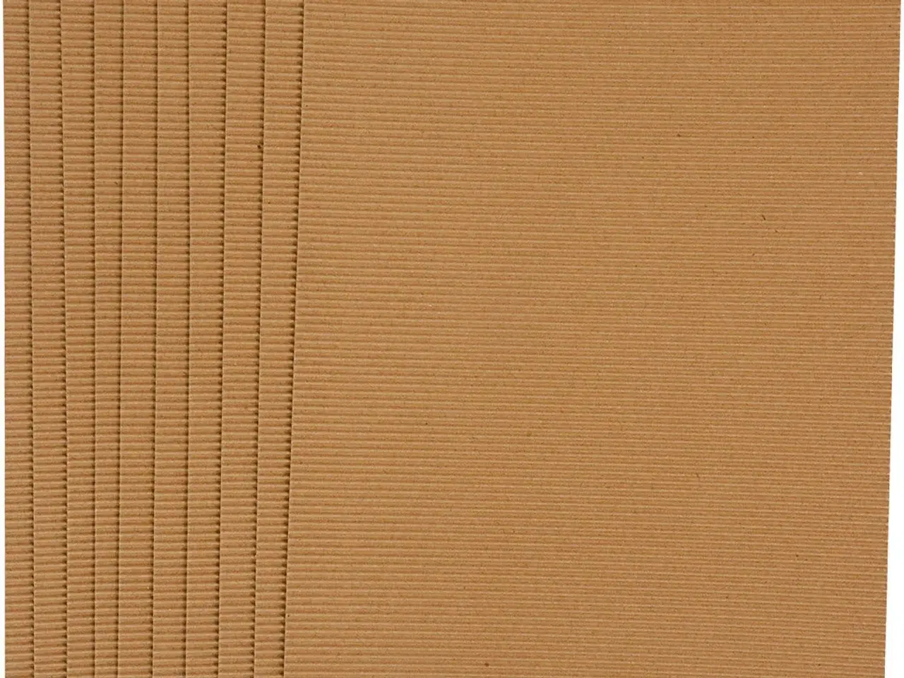 Billede 1 - Bølgekarton, ark 25x35 cm, 120 g, 10ark/ 1 pk.