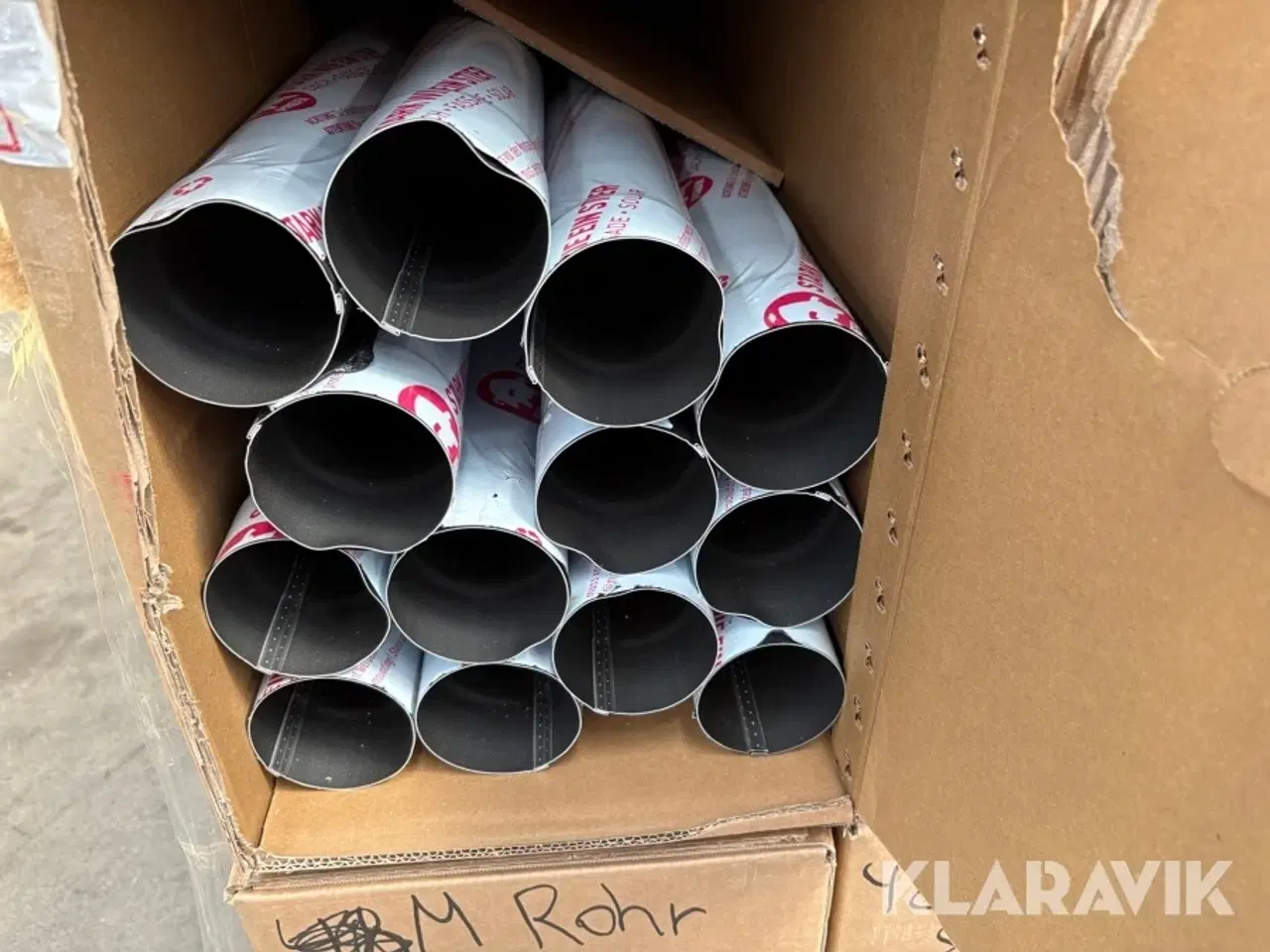 Billede 12 - Nedløbsrør Prefa sort alu, 80mm 3m 55 stk
