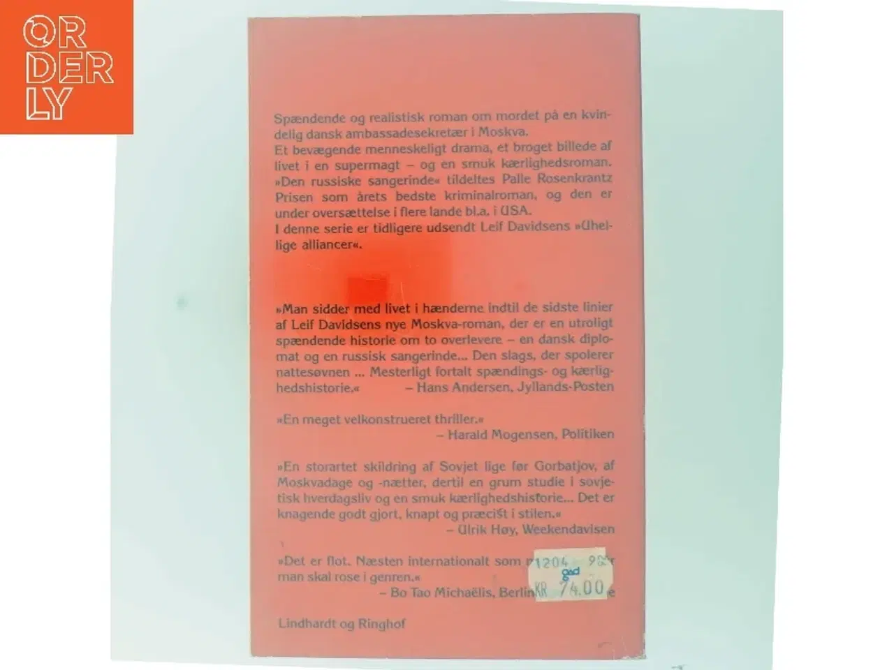 Billede 3 - Den russiske sangerinde af Leif Davidsen (Bog) fra Lindhardt og Ringhof