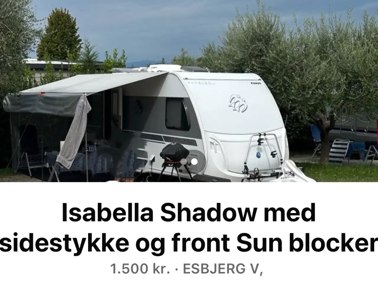 Billede 2 - Isabella Shadow med sidestykke og front Sunblocker
