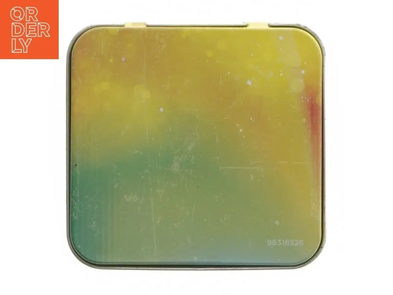 Billede 4 - Dekorativ metalæske med Brasil tema (str. 9,5x9 cm)