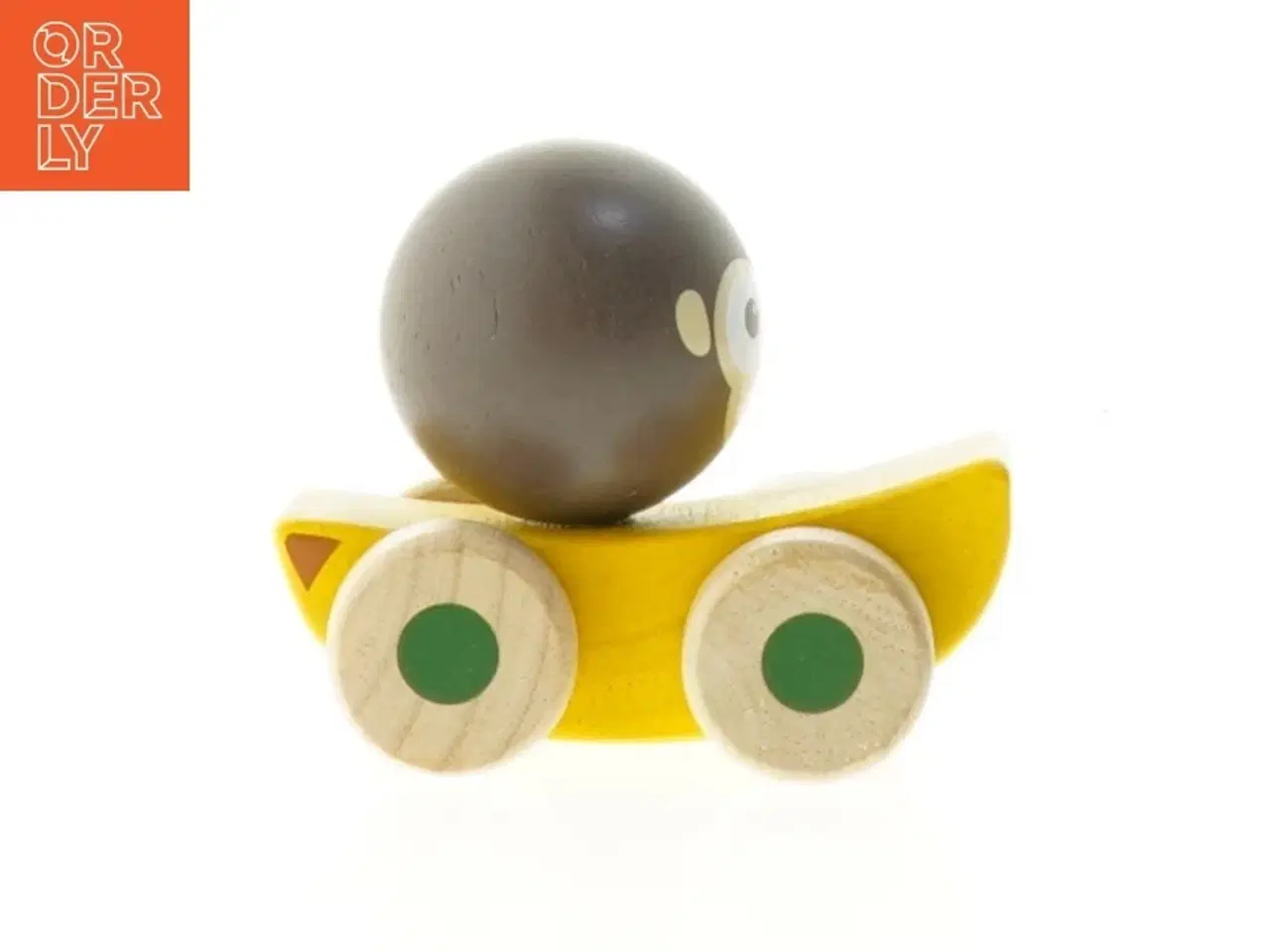 Billede 2 - Træbil med abe-design fra &#214;ko Toys (str. 10 cm)