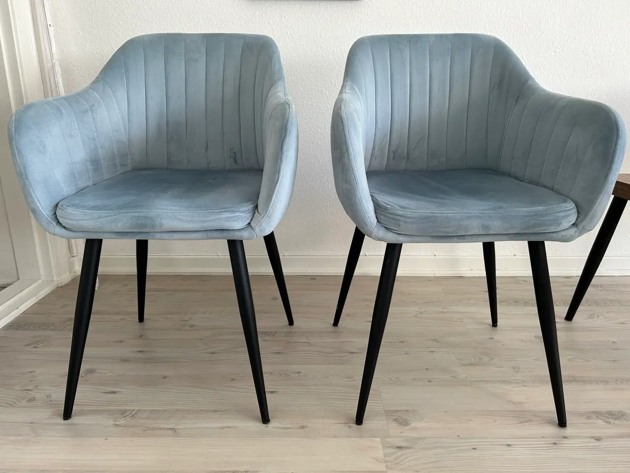 Billede 1 - Spisestole i velour 