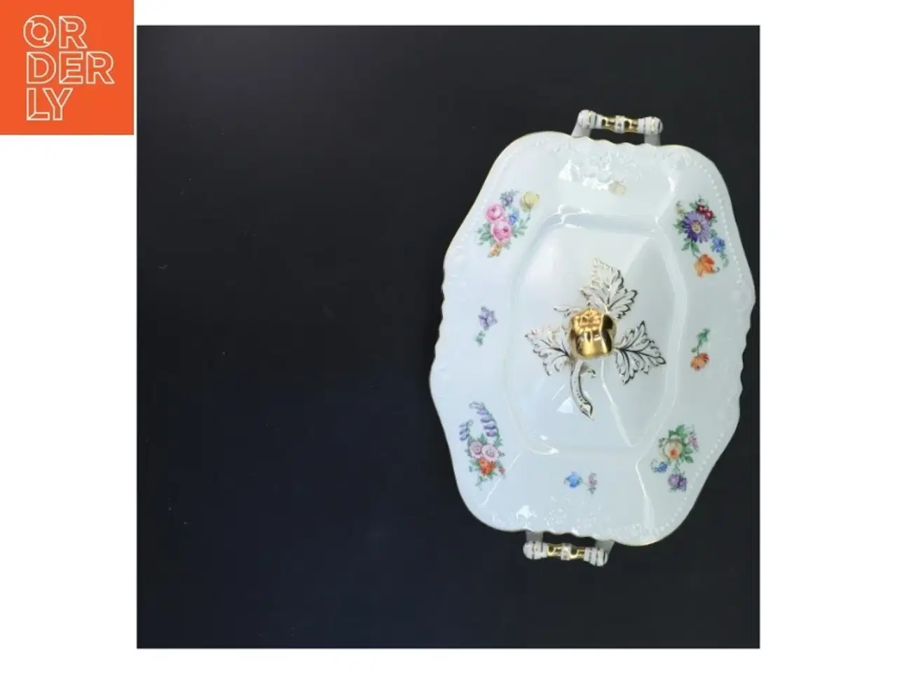 Billede 3 - Porcelæn serveringsskål med låg (str. 27x17x8 cm)