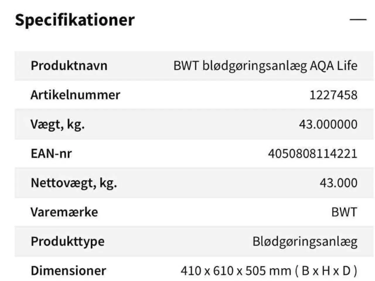 Billede 4 - BWT blødgøringsanlæg