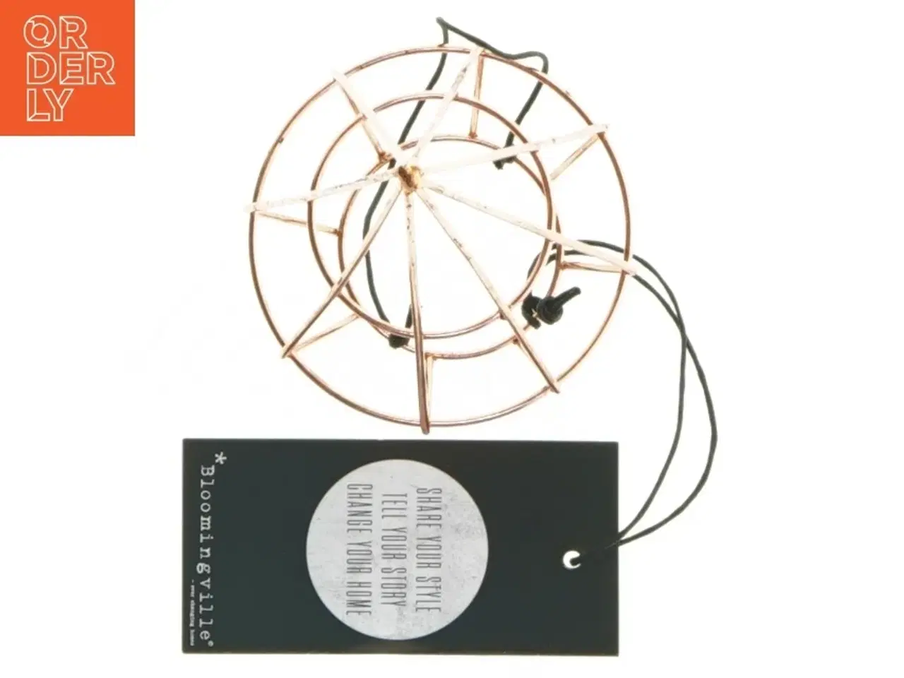 Billede 3 - Kobber pendel cage lampe fra Bloomingville fra Bloomingville (str. 12 cm)