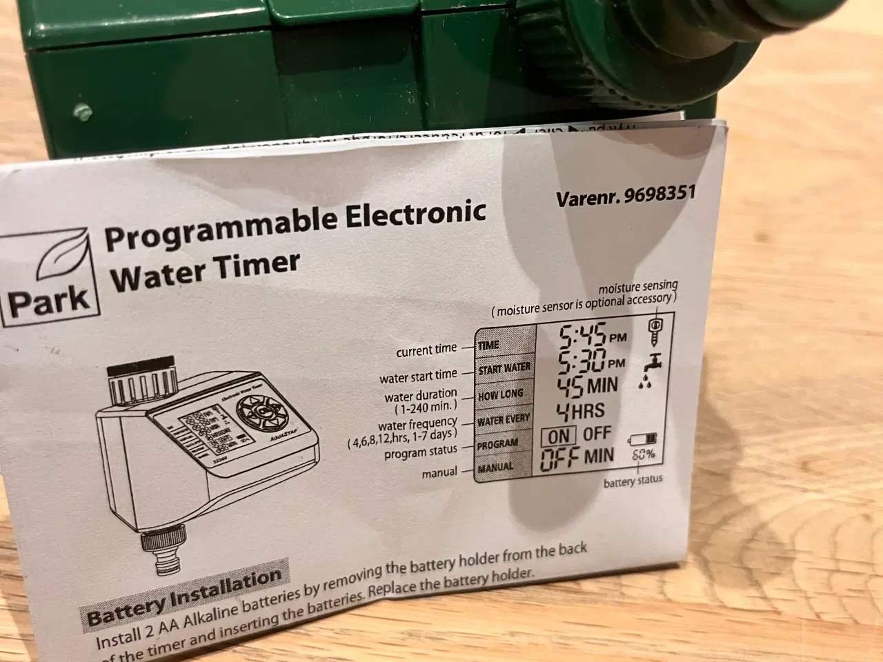 Billede 3 - Park Elektronisk vandingstimer