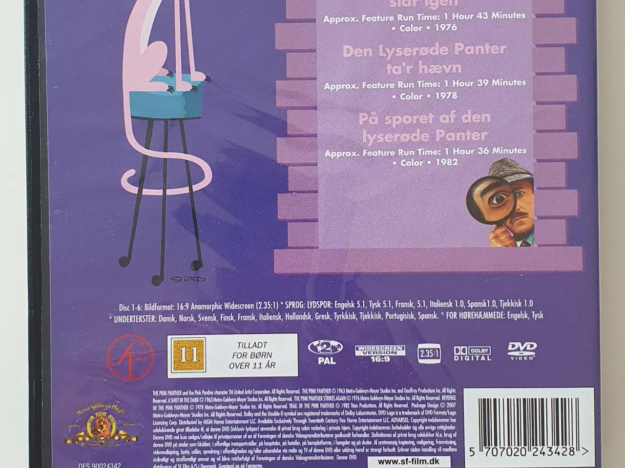 Billede 2 - DVD boks med den Lyserøde Panter.