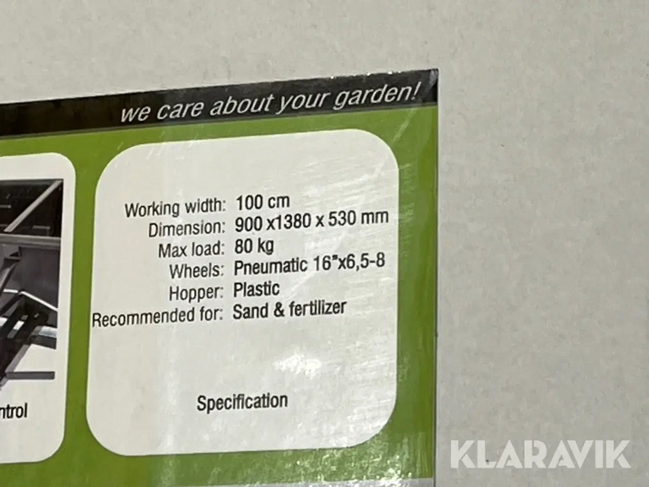 Billede 7 - Gødningspreder Trolla 12007 100 cm