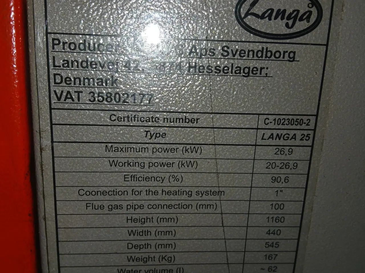 Billede 4 - Langå 25 pillefyr