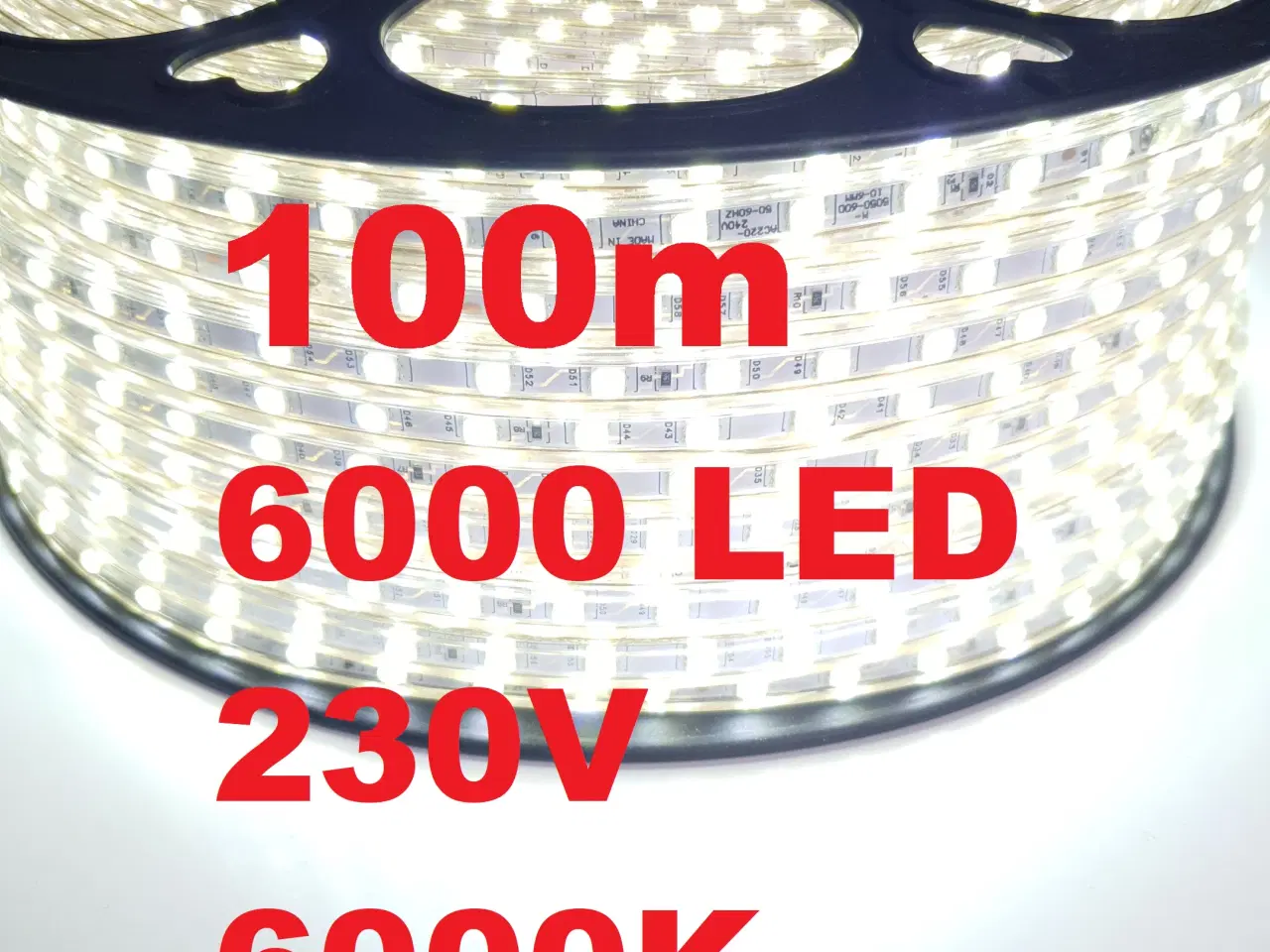 Billede 1 - NY! 100m 230V LED Strip 6000K