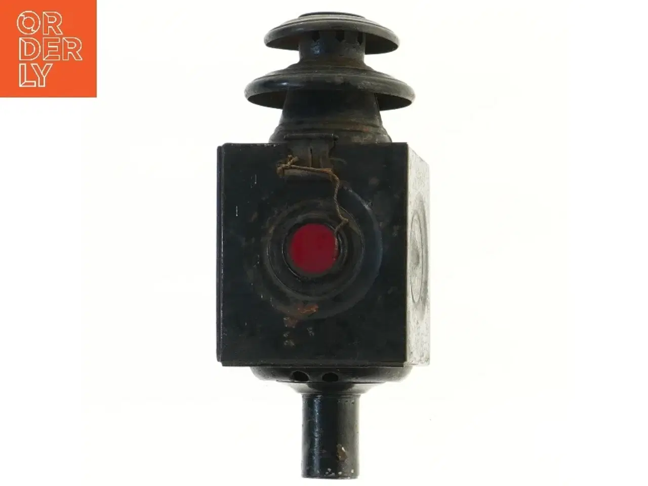 Billede 1 - Antik vognlygte til hestekøretøj (str. 29 cm)