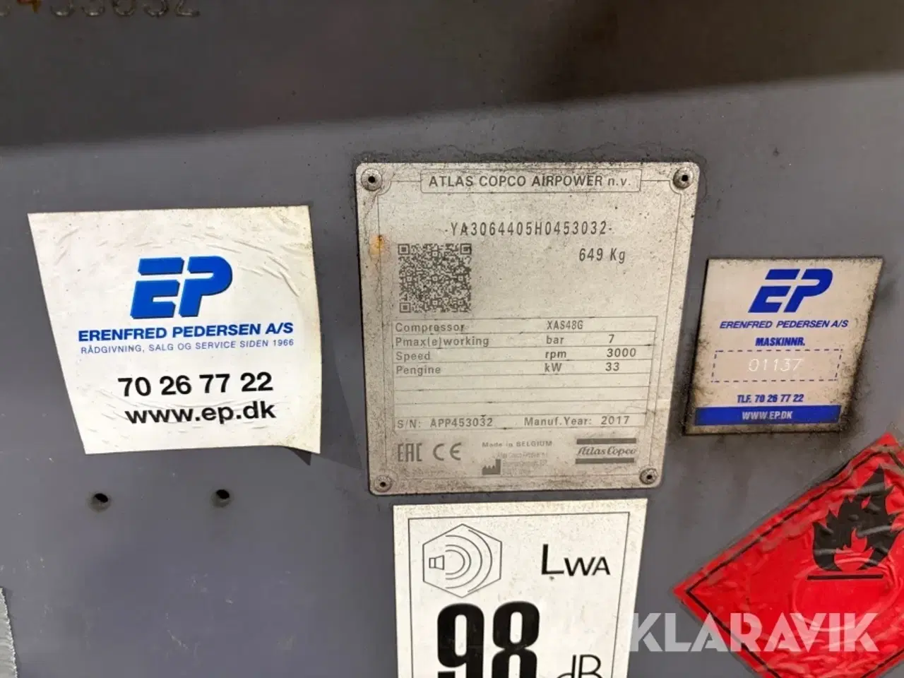 Billede 5 - Mobil luftkompressor Atlas Copco XAS 48 G