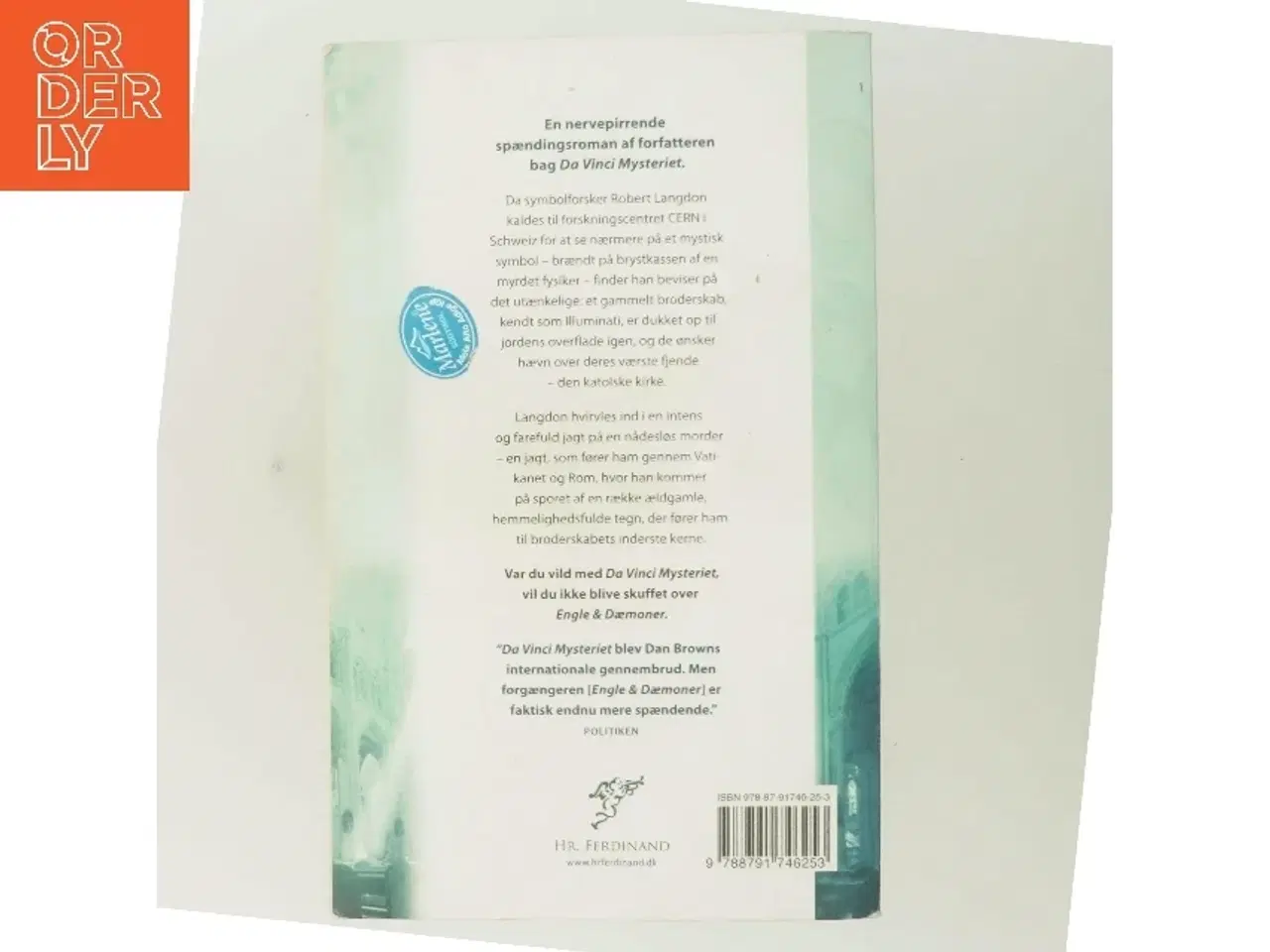 Billede 3 - Engle & dæmoner af Dan Brown (Bog)