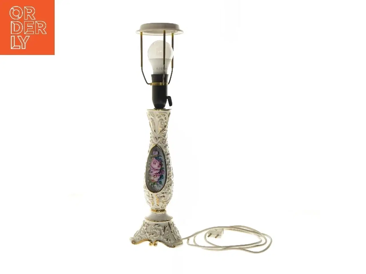 Billede 1 - Bordlampe med keramisk base (str. 51 cm)