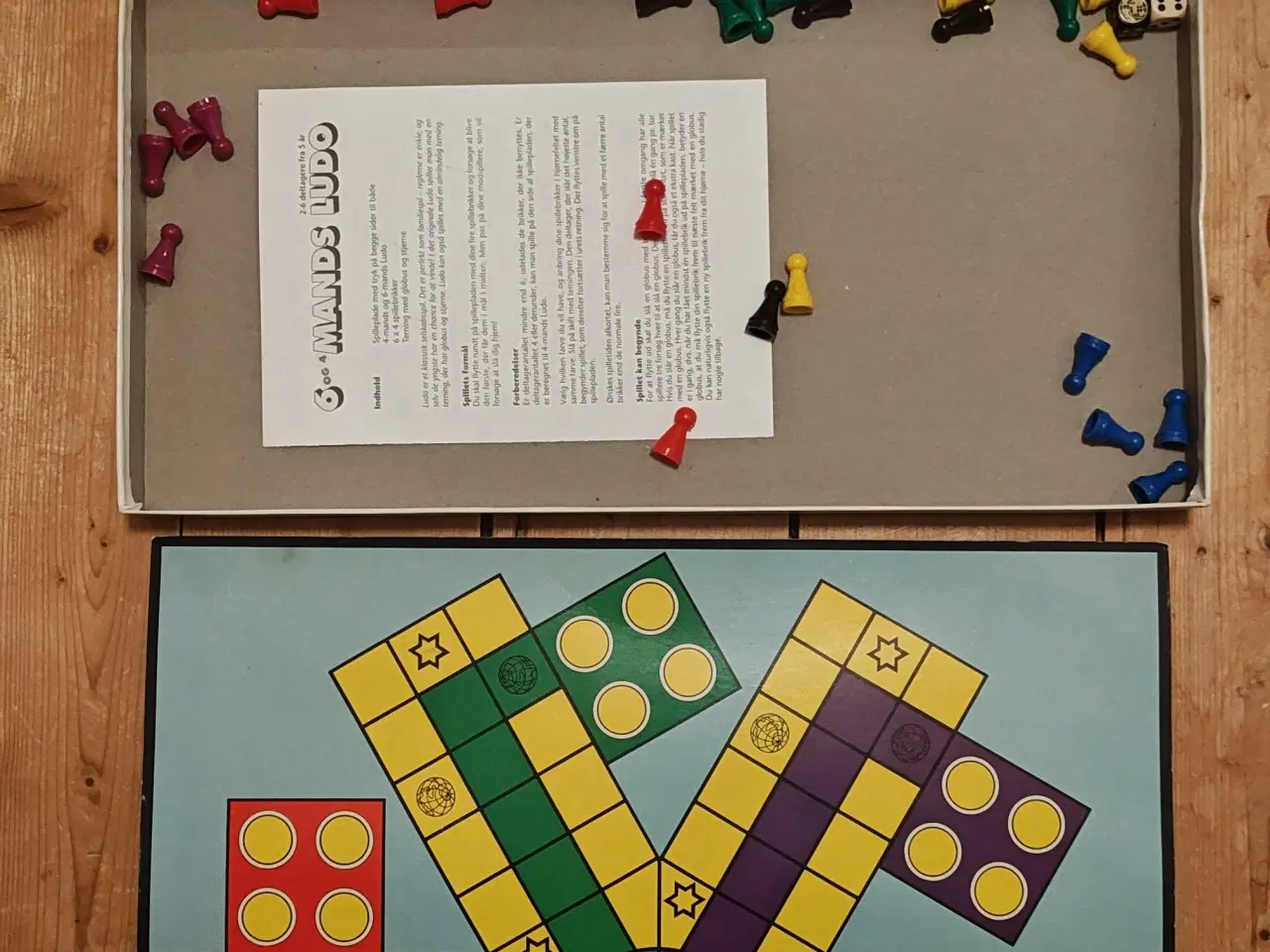 Billede 1 - 6 Mands Ludo Brætspil og 4 mands