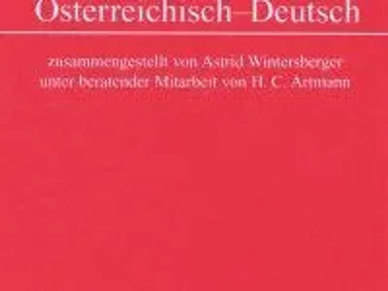 Billede 1 - Wörterbuch Österreichisch-Deutsch