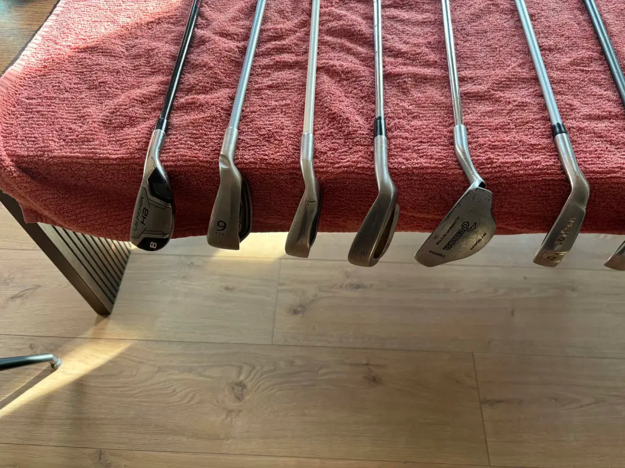 Billede 16 - Samlet begynder golfsæt med bag, vogn og tilbehør
