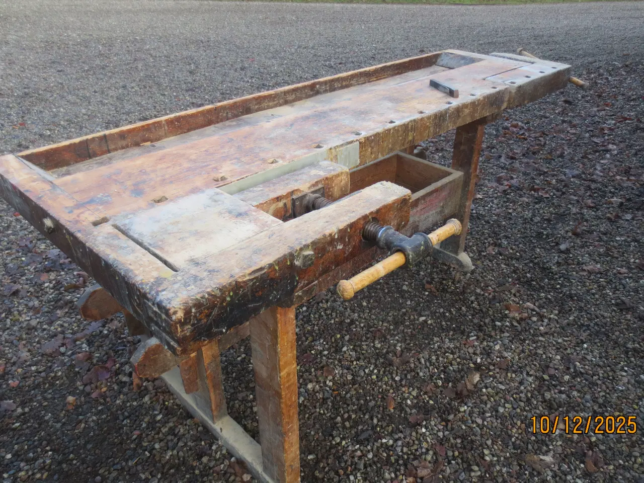 Billede 2 - 1 stk Rigtig Snedker Høvlebænk med Jernspindler