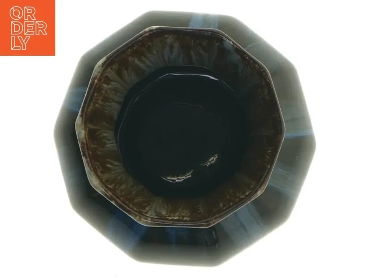 Billede 2 - Art Nouveau Keramisk vase med løbeglasur (str. 12,5 cm)