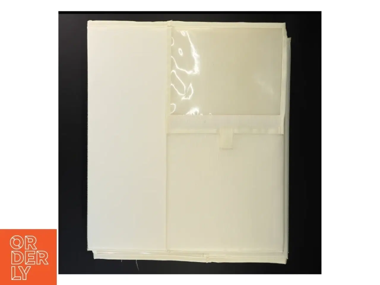 Billede 5 - Hvid stofopbevaringsboks til sko (str. 35 x 23 x 16 cm)