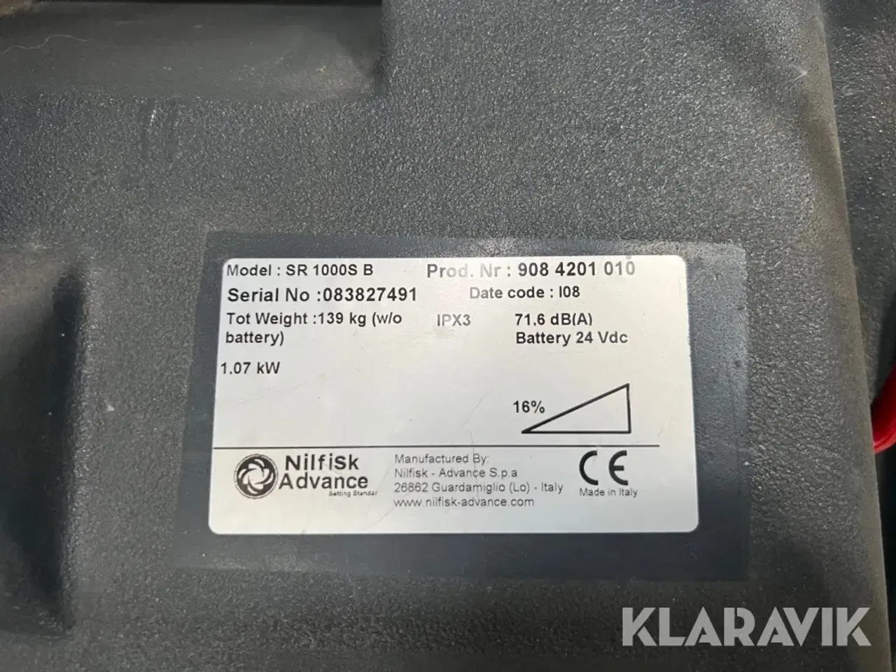 Billede 8 - Fejemaskine Nilfisk SR 1000 S