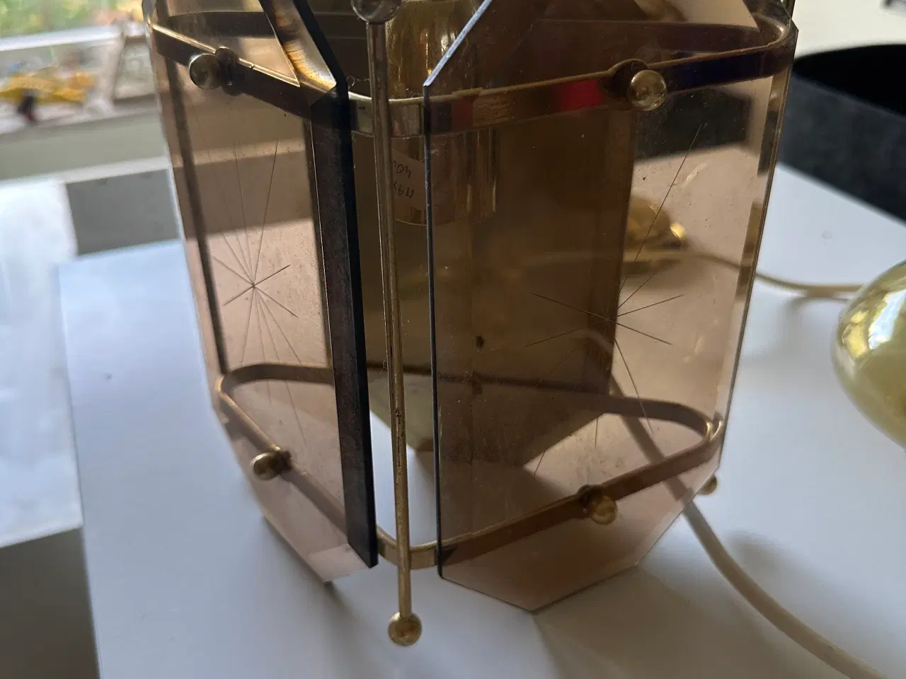 Billede 2 - Væglamper, messing og malet