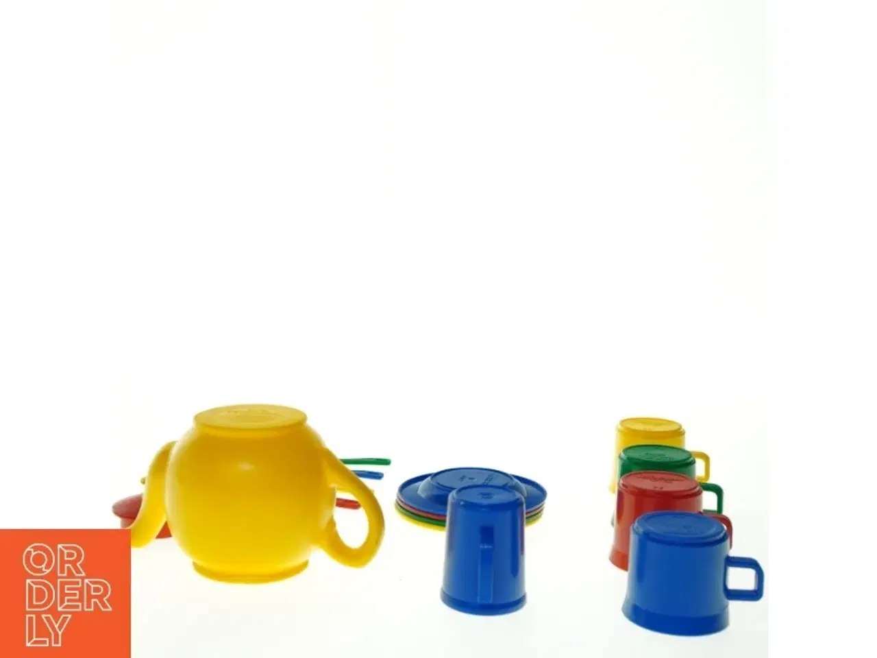Billede 4 - Farverigt børne tesæt i plast (str. 10 x 16 cm)