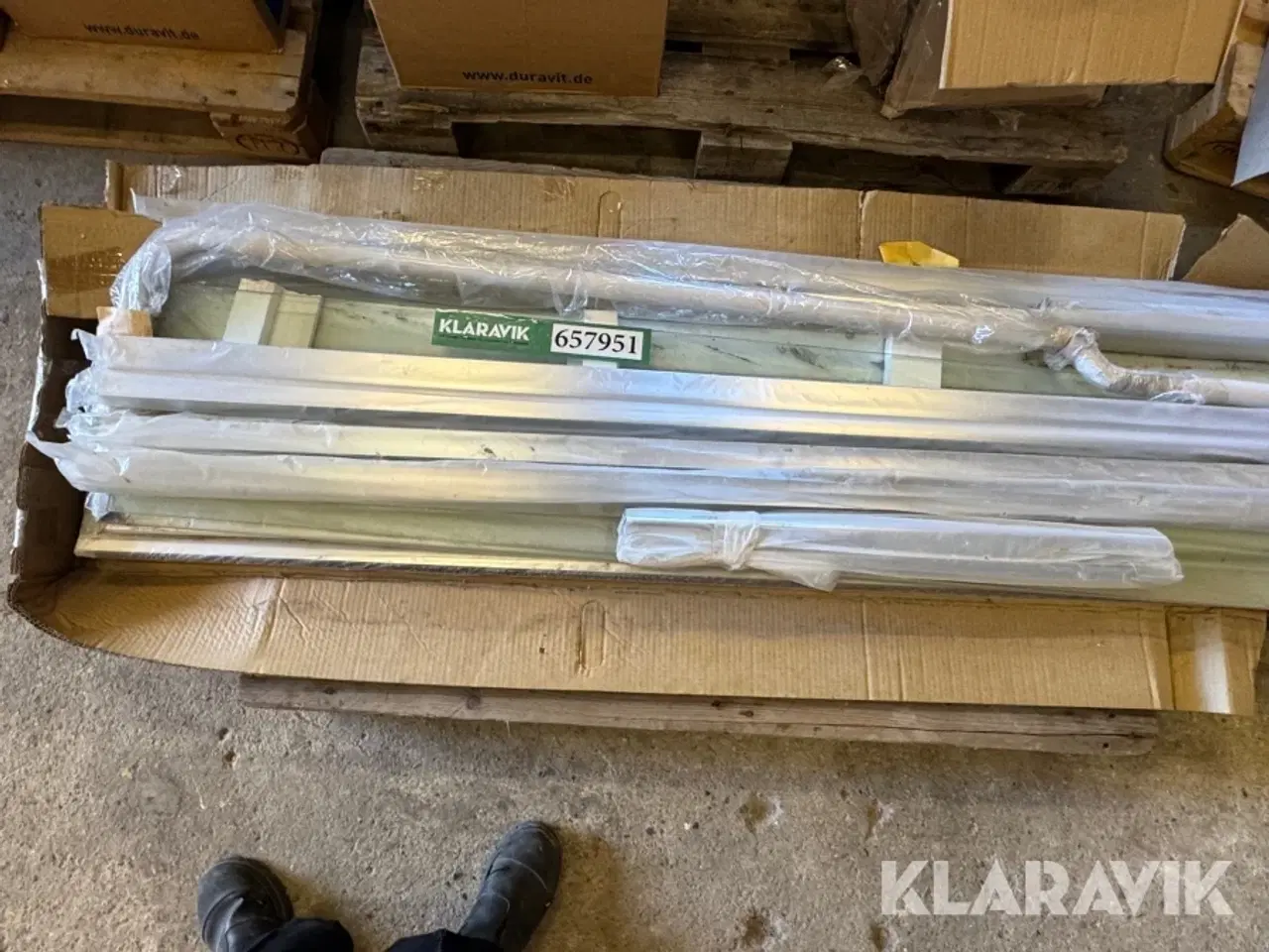 Billede 7 - Glasvæg og stænger LOT