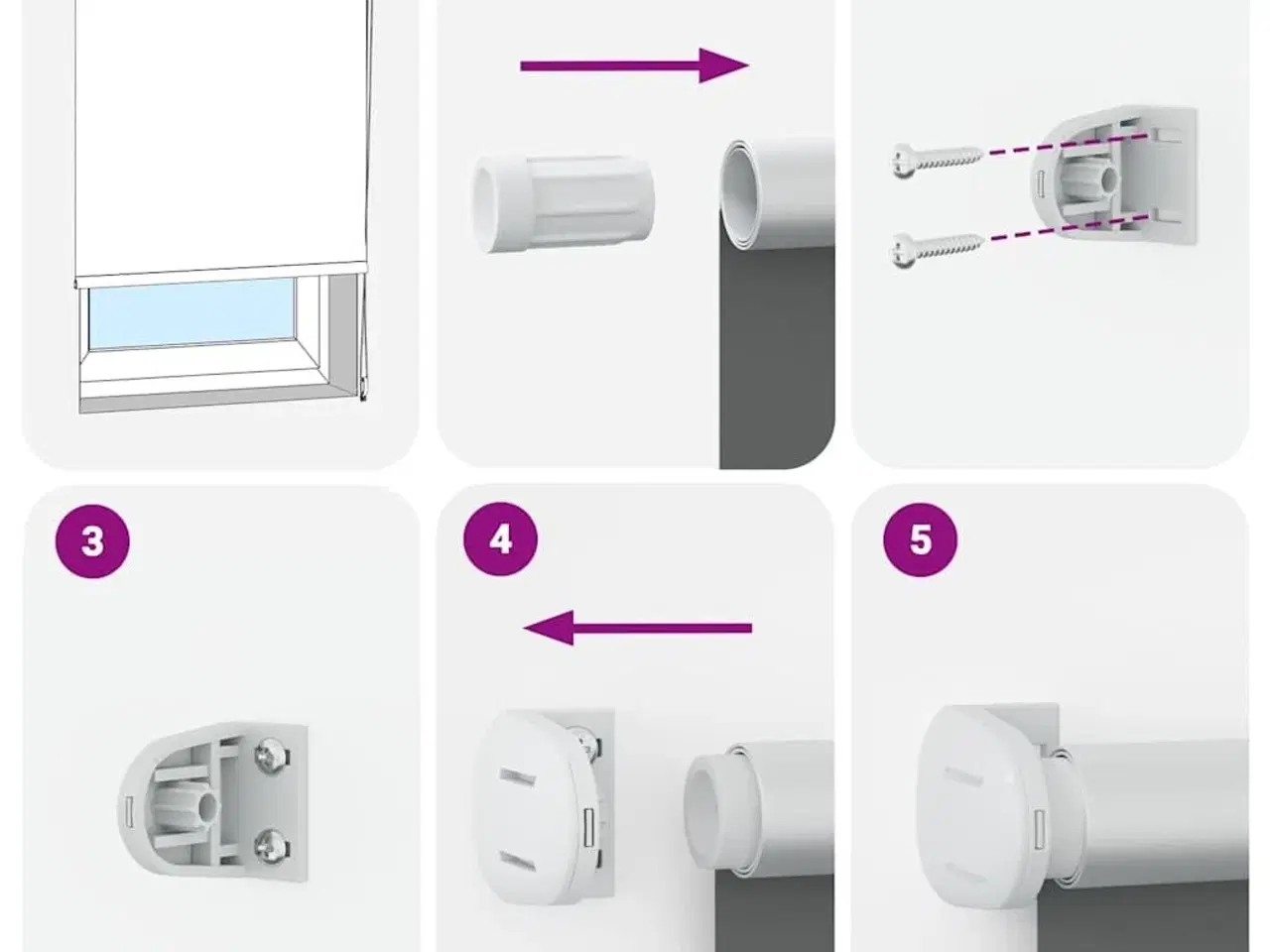 Billede 7 - Rullegardin mørklægning 75x230 cm stofbredde 70,7 cm polyester