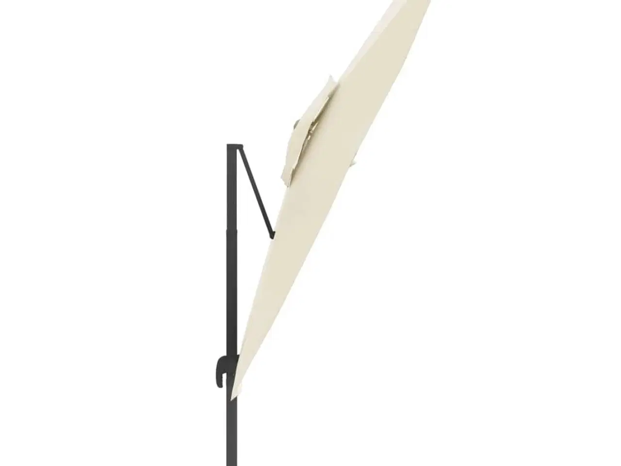 Billede 4 - Hængeparasol med dobbelt top 400x300 cm sandhvid