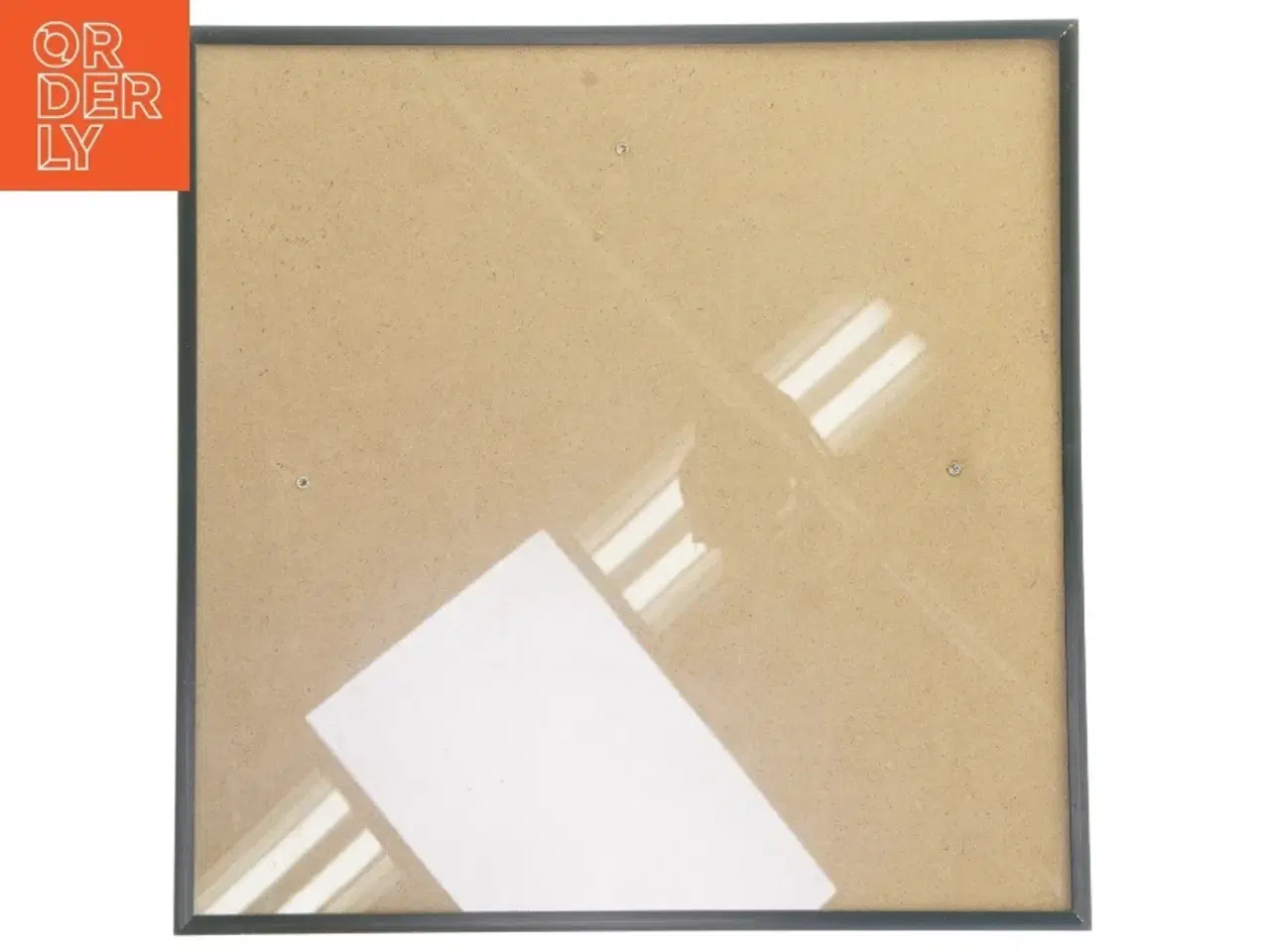 Billede 1 - Firkantet sort billedramme (str. 32,5x32,5 cm)