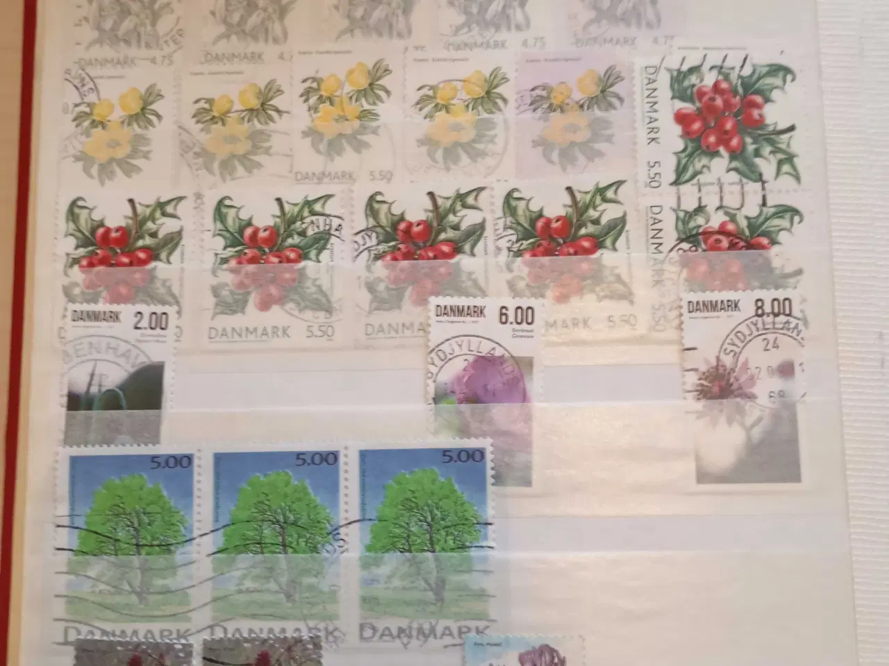Billede 6 - A5 indstiksbog med danske frimærker 