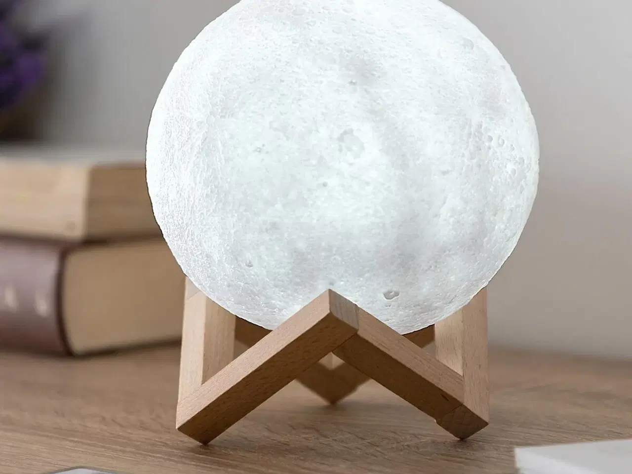 Billede 5 - Genopladelige LED-Lampe Måne Moondy InnovaGoods