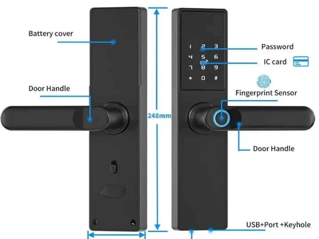 Billede 5 - Smart Lock Entrivo HR05 Rosegold
