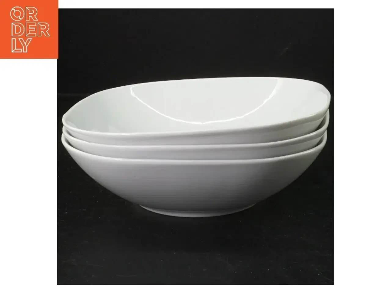 Billede 1 - Hvide porcelænsskåle (3 stk) fra IKEA (str. 20 cm)