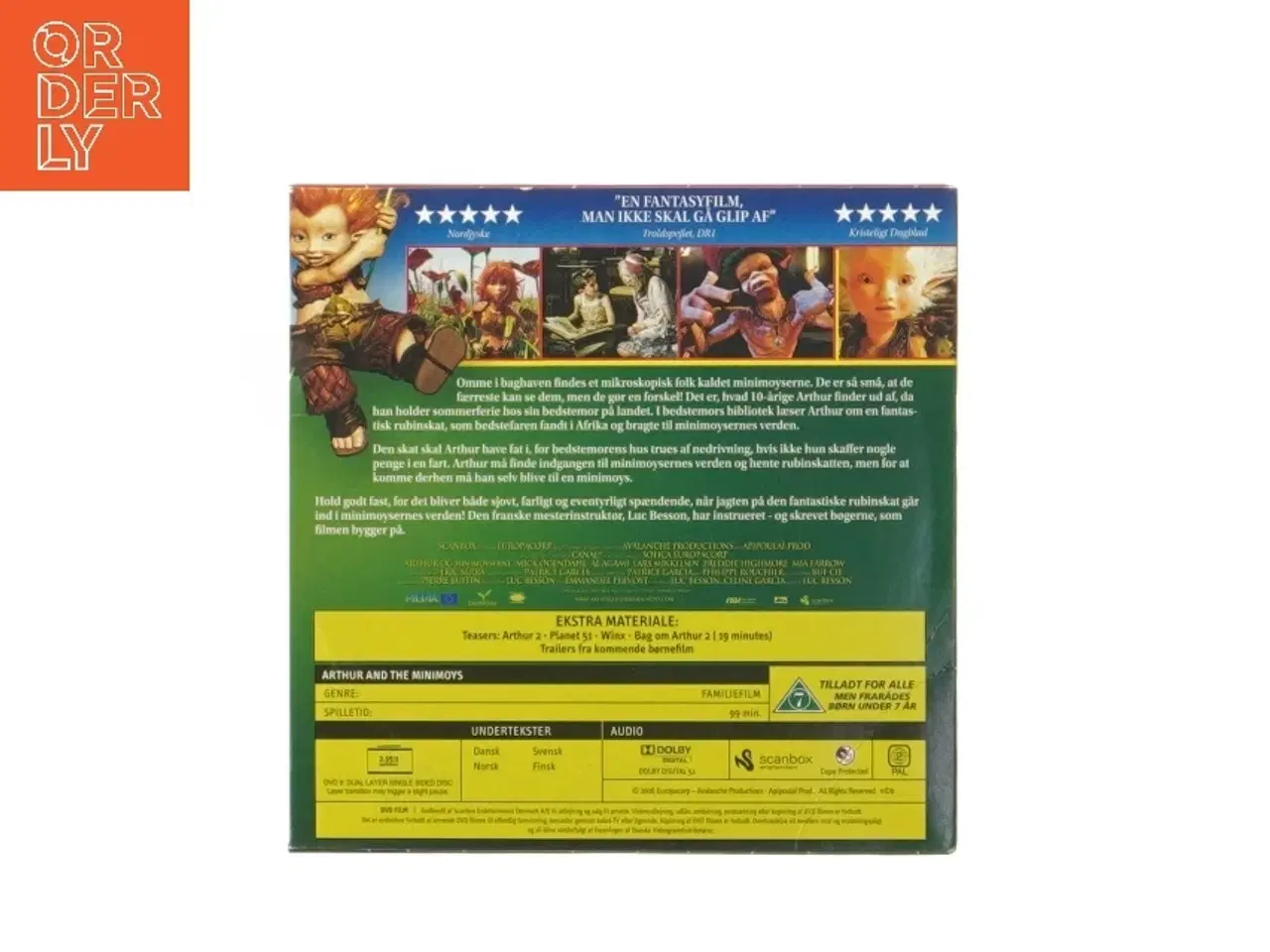 Billede 2 - Arthur og Minimoyserne DVD fra Scanbox (str. 12,5x12,5 cm)