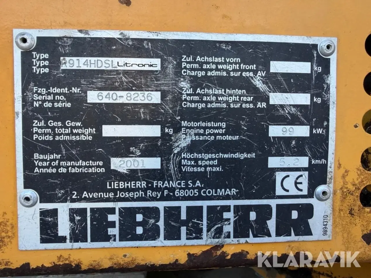 Billede 11 - Gravemaskine Liebherr R914 HDSL Litronic 24 tons