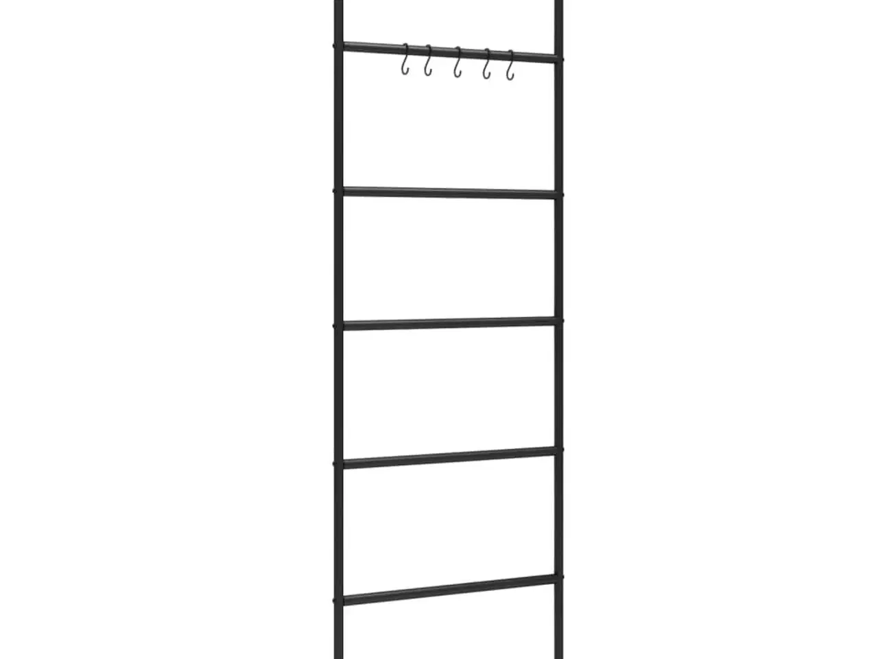 Billede 2 - Håndklædestige 5 niveauer 58x175 cm jern sort