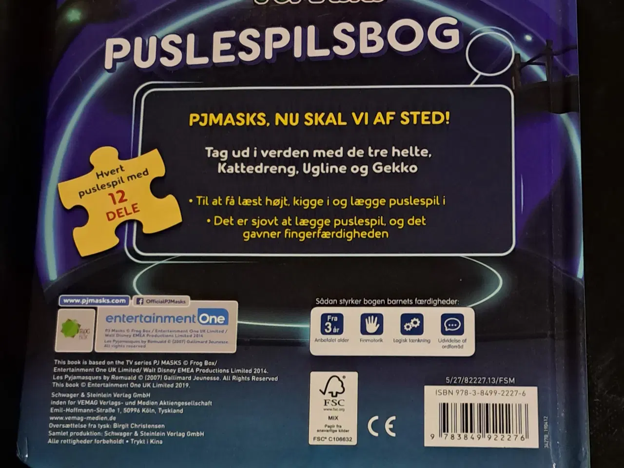 Billede 3 - Pyjamasheltene bog med puslespil 