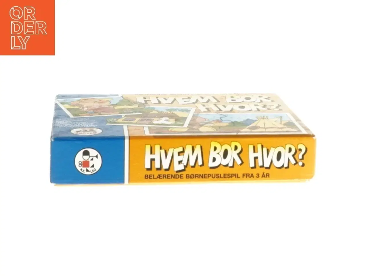 Billede 2 - Hvem Bor Hvor? Børnepuslespil fra Dan-Spil (str. 17x14 cm)