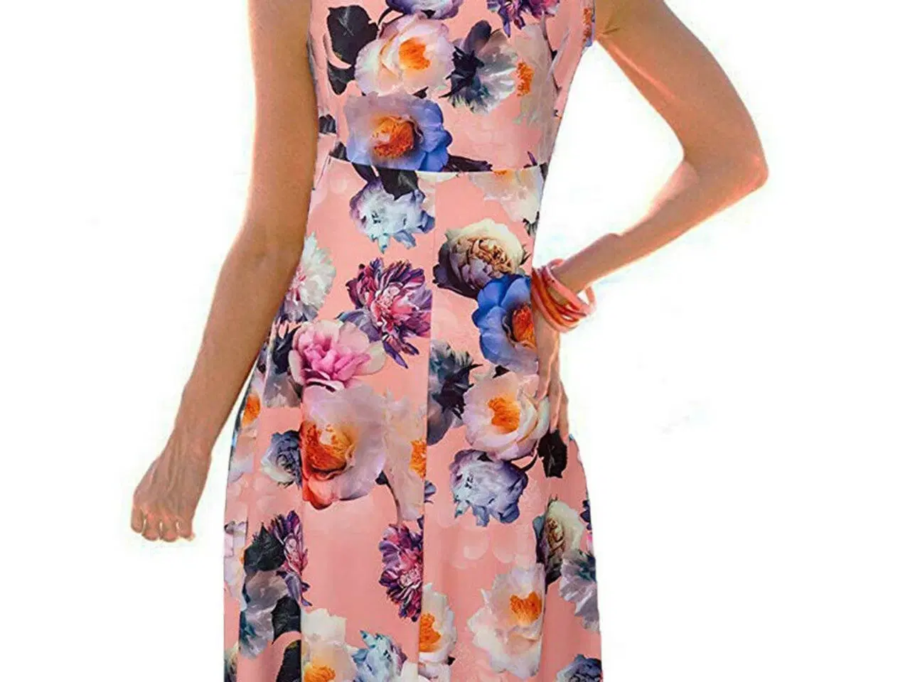 Billede 4 -  kjole - /Blomstrede kjoler,/str: fra L xL til 3XL