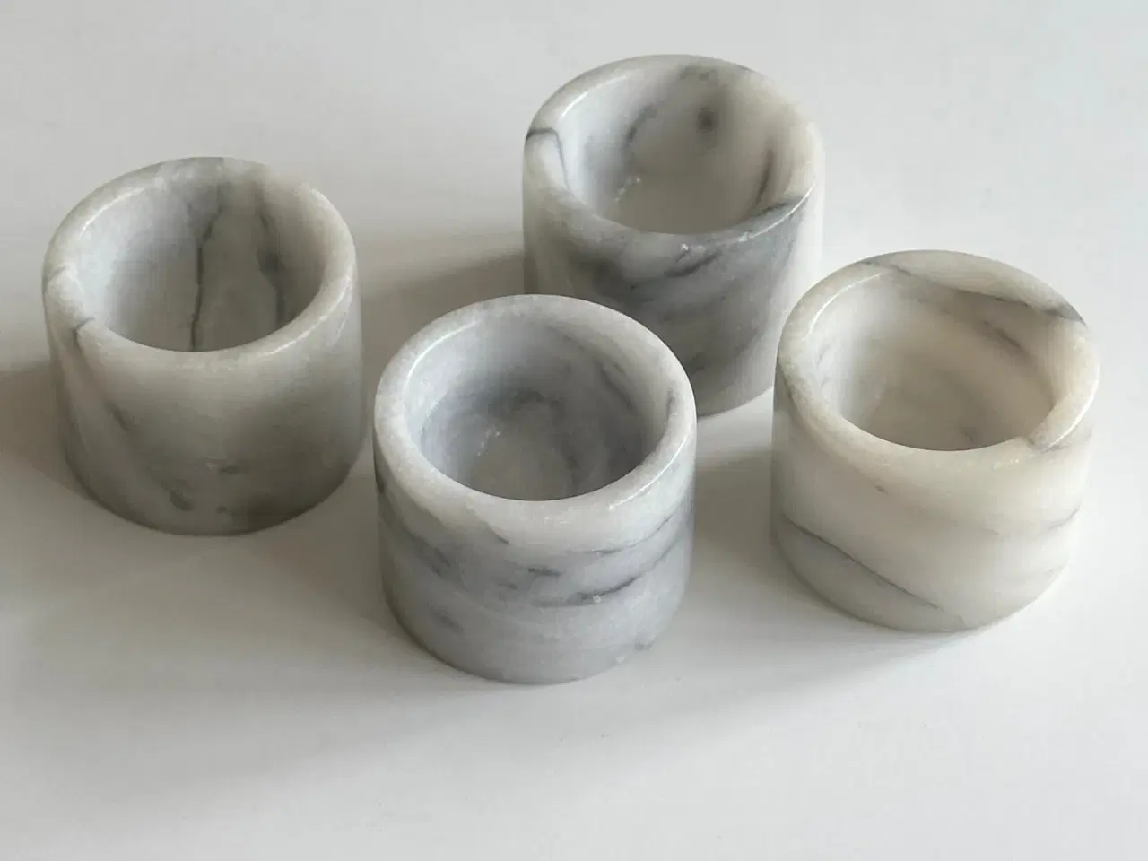 Billede 3 - Marmoræggebægre, 4 stk samlet