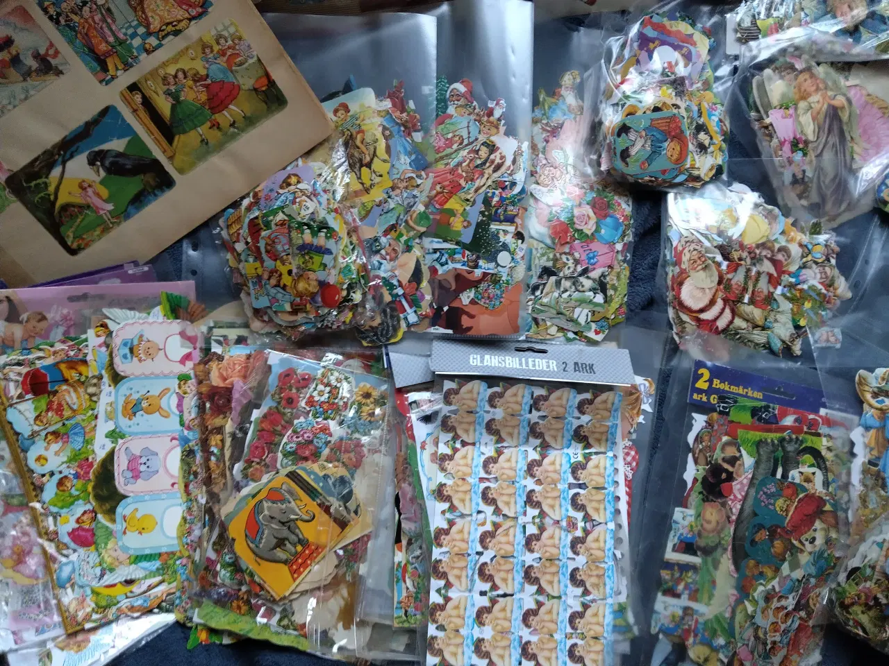 Billede 4 - Kæmpe kæmpe samling af glansbilleder
