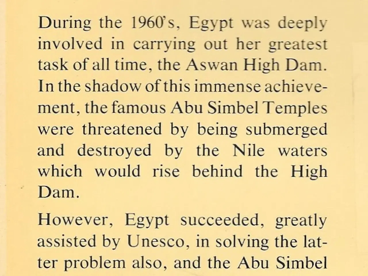 Billede 2 - The Salvage of the Abu Simbel Temples by Arab Repu